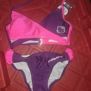 Hello Kitty Pink and Purple Kids Swimwear Set